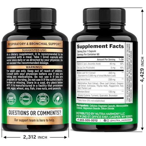 Marshmallow root and lung support ingredients