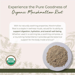 Bulk marshmallow root powder for tea and blends in 1 lb package
