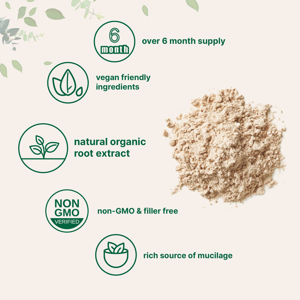 Ingredients label showing filler-free formula