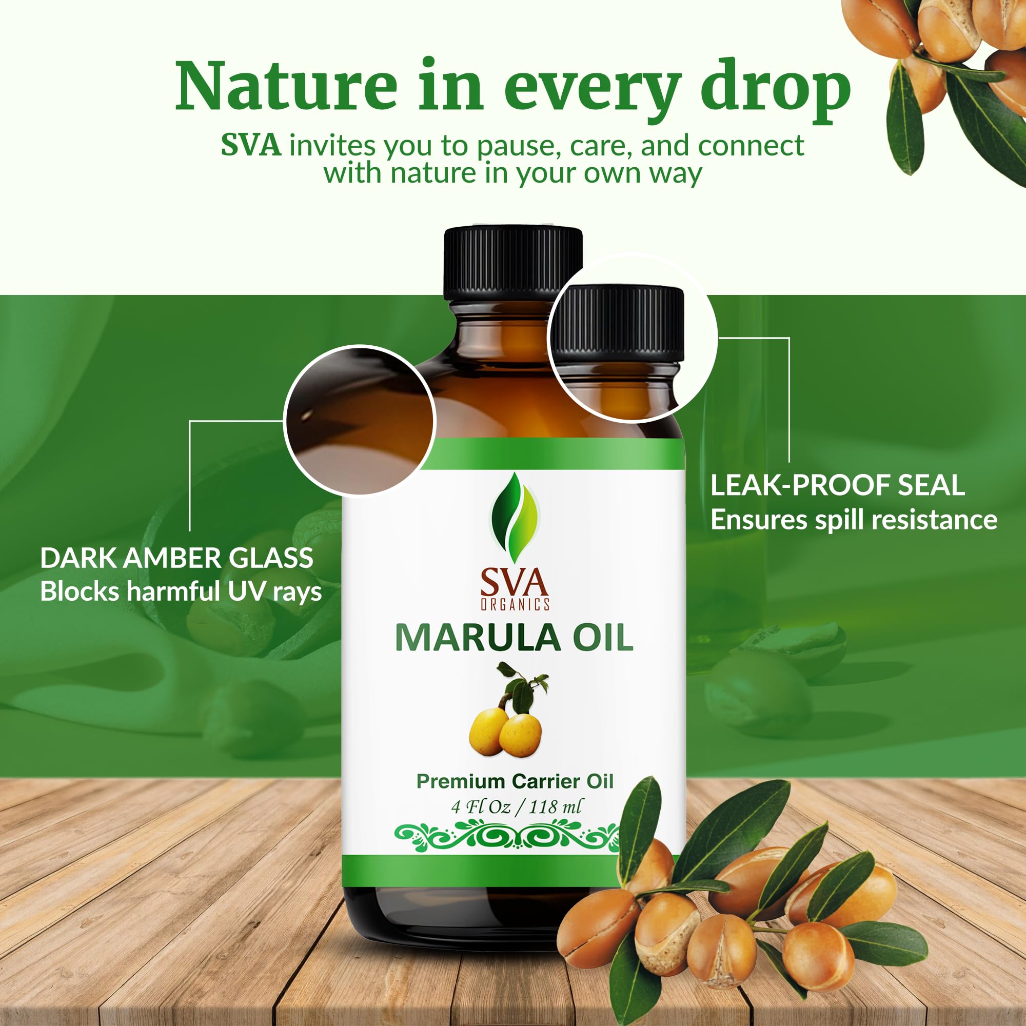 Body massage with organic marula oil