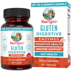 MaryRuth Organics Gluten Enzymes Capsules bottle front