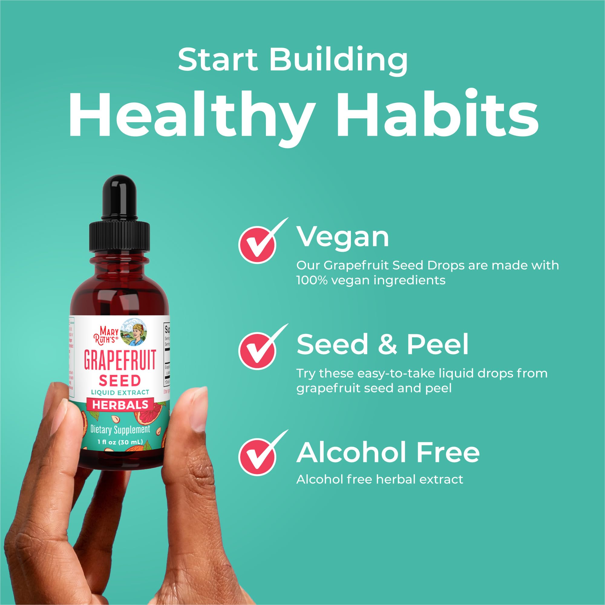 Product label highlighting vegan, non-GMO and gluten-free attributes