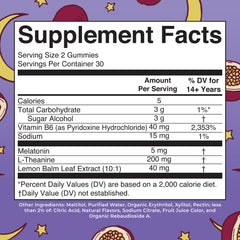 Close-up of Melatonin Sleep Gummies packaging