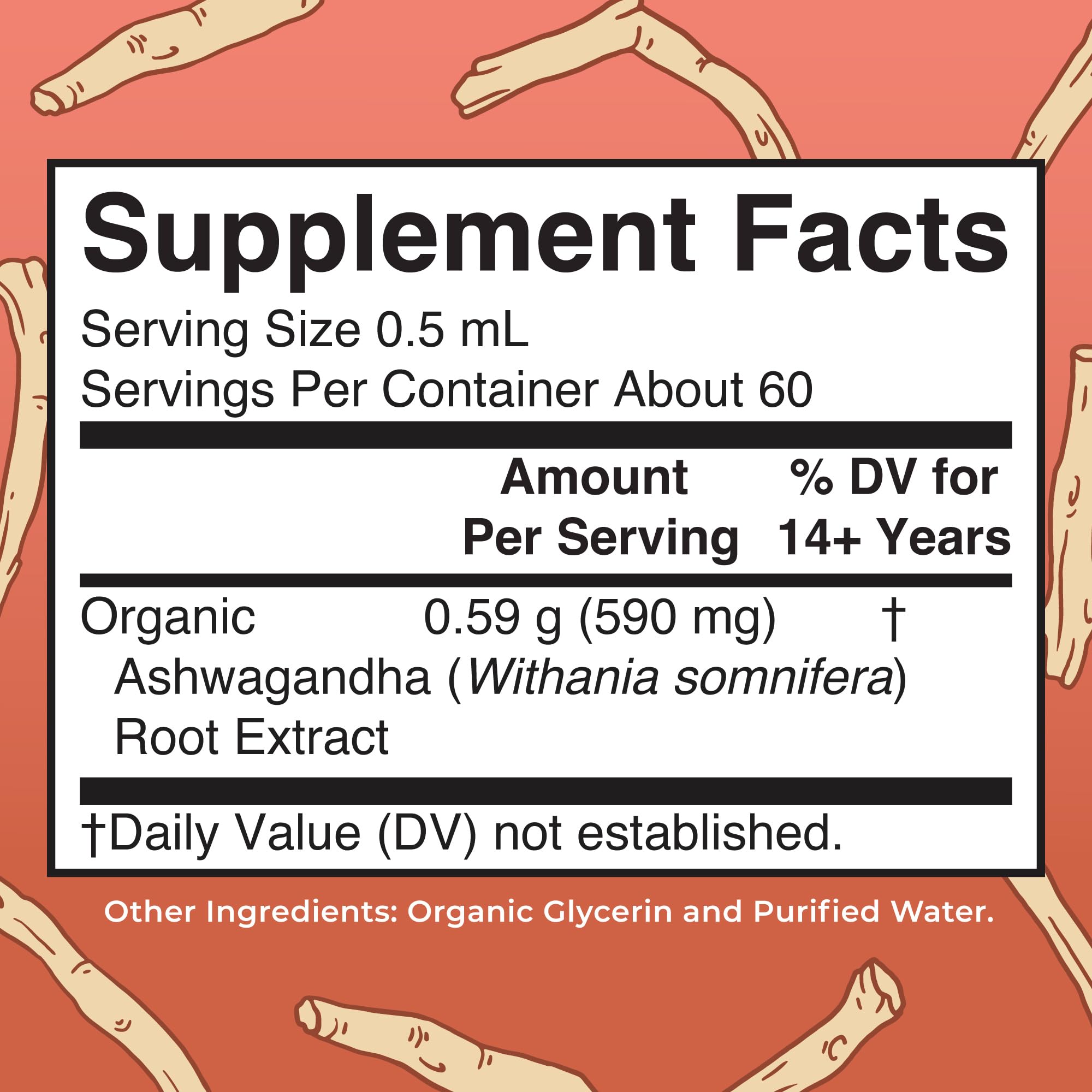 Close-up of product label