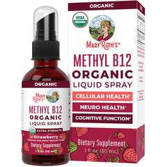 MaryRuth Organics Vitamin B12 Liquid Spray bottle front label