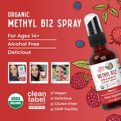 On-the-go use of MaryRuth B12 spray