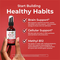 Product packaging for MaryRuth Organics B12 berry spray