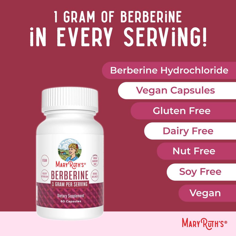 MaryRuth Organics Berberine vegan dairy-free nut-free attributes