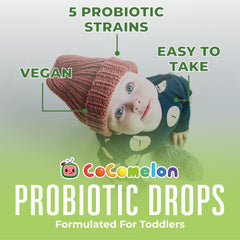 MaryRuth Organics Cocomelon Toddler Probiotic Liquid Drops 1 oz bottle with dropper