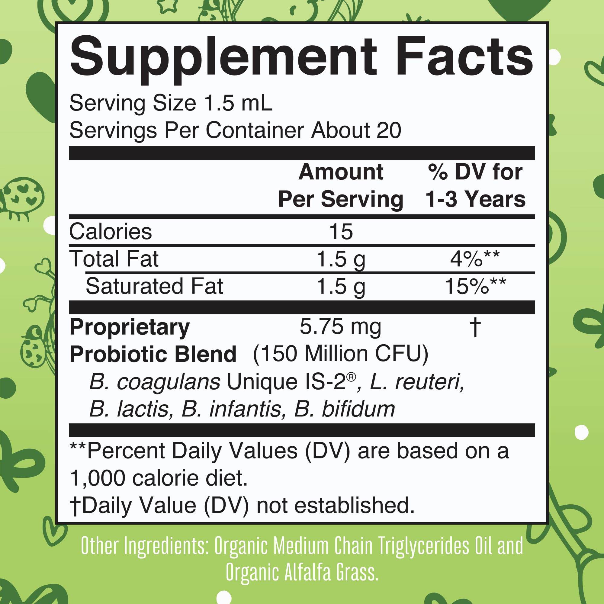 Vegan, dairy-free, gluten-free, sugar-free probiotic bottle