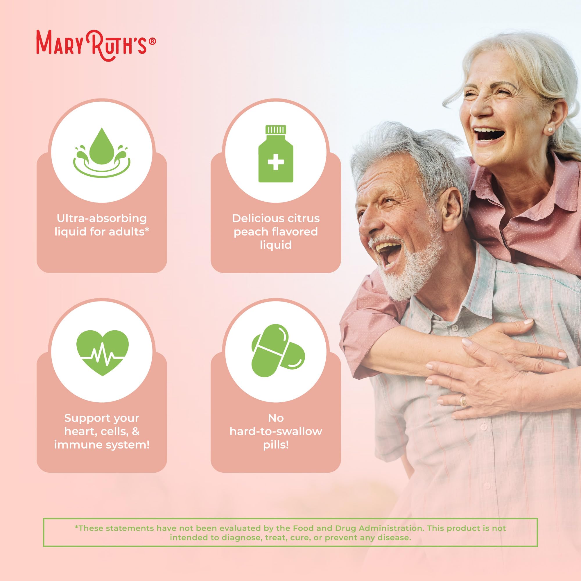 Ingredients panel detail for CoQ10 liquid vitamin