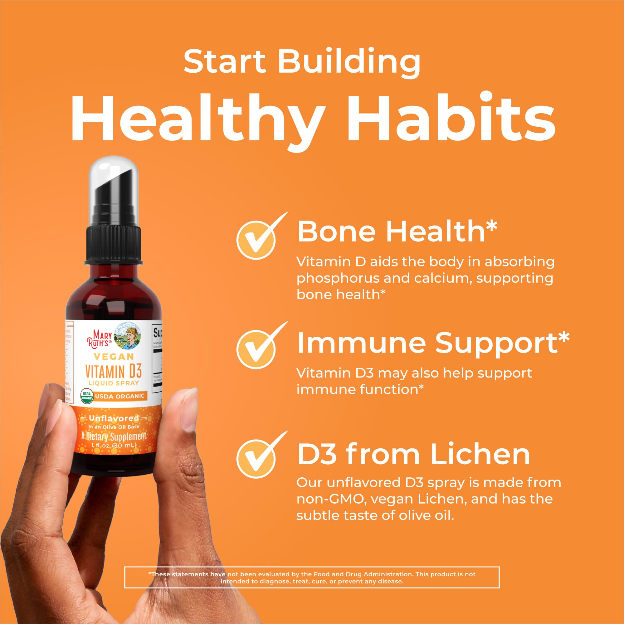 Immune support and bone health packaging features