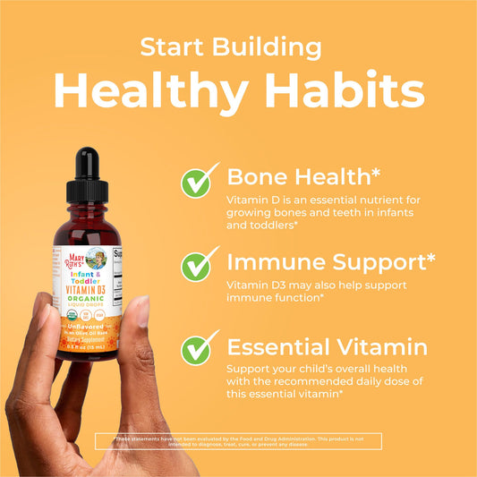 D3 Vitamin D drops vegan olive oil base by MaryRuth Organics