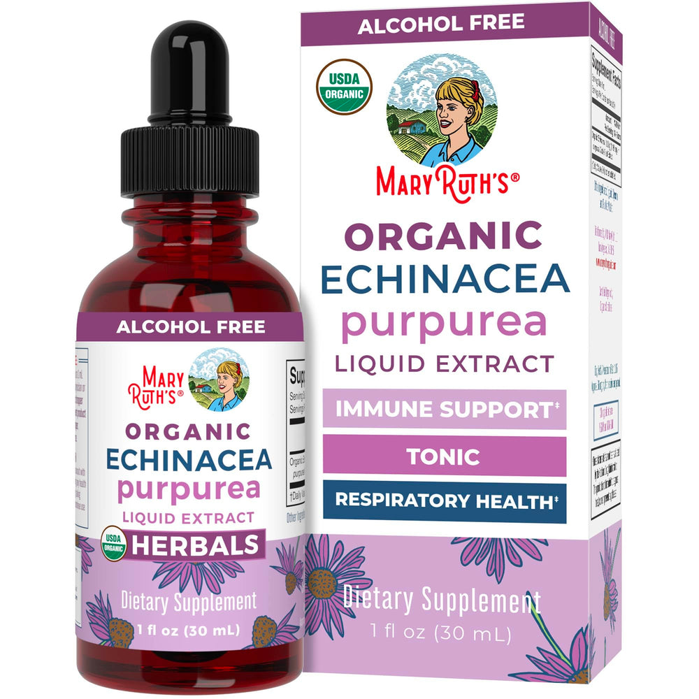 MaryRuth Organics Echinacea Purpurea Liquid 1 oz bottle with dropper