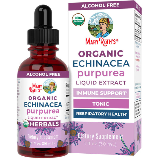 MaryRuth Organics Echinacea Purpurea Liquid 1 oz bottle with dropper