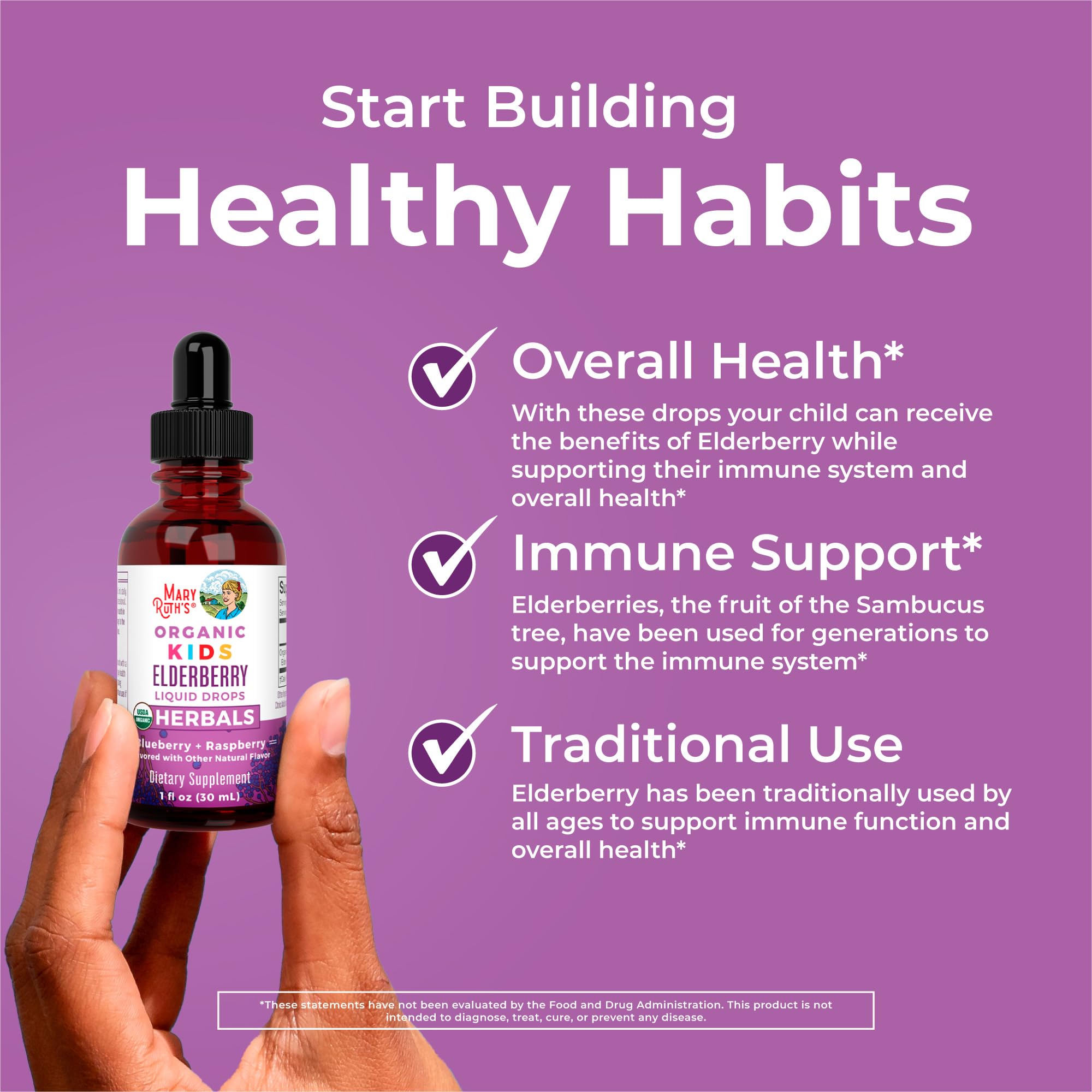 Serving suggestion showing 15 drops per serving