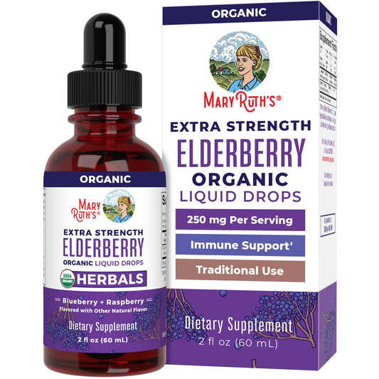 MaryRuth Organics Elderberry Syrup Extra Strength 2oz bottle