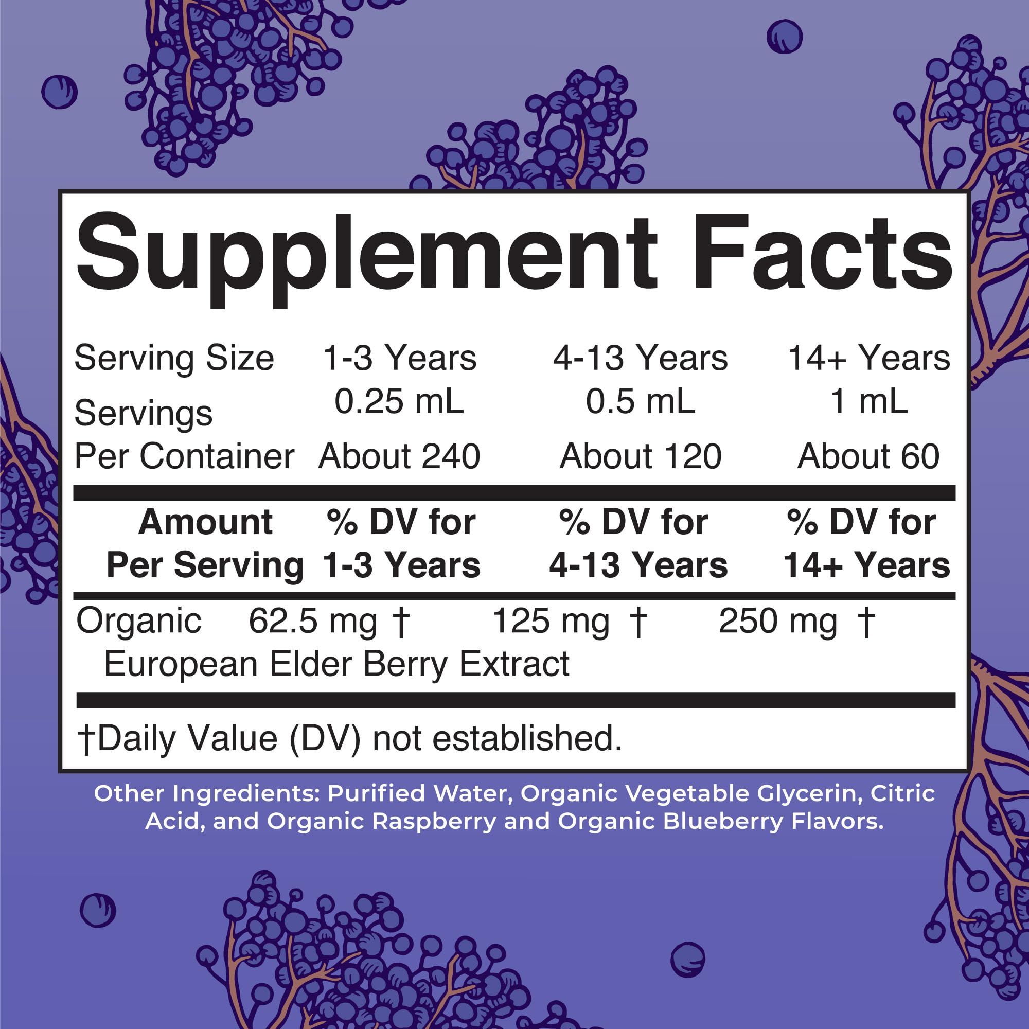 Vegan, non-GMO, allergy-friendly elderberry syrup