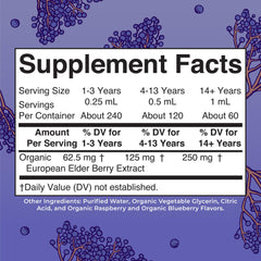 Vegan, non-GMO, allergy-friendly elderberry syrup