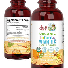 MaryRuth Organics Infant Vitamin C Drops packaging on a clean surface