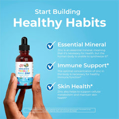 Ingredients graphic for Toddler Liquid Zinc Drops