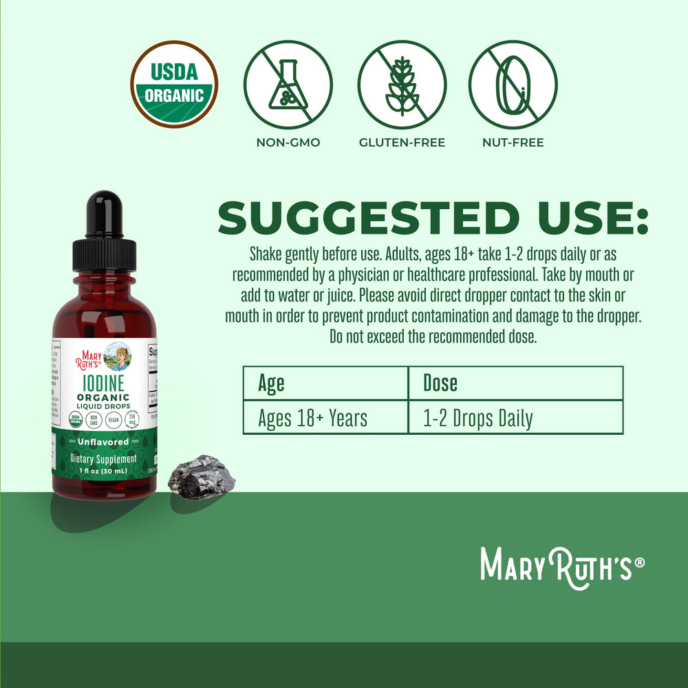 Thyroid health benefits of iodine liquid drops