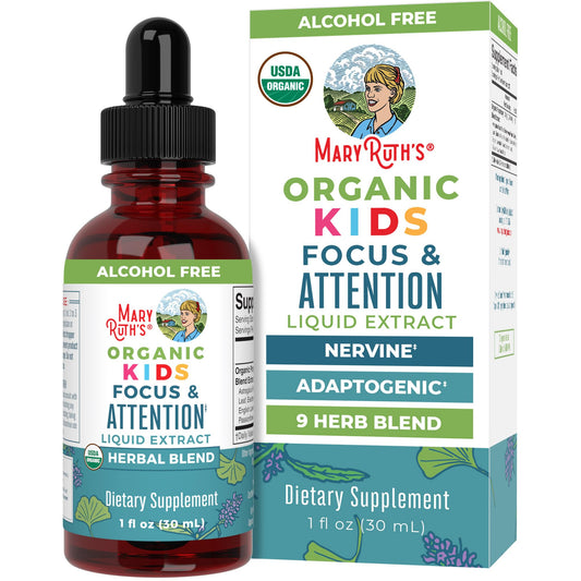 MaryRuth Organics Kids Focus Drops bottle