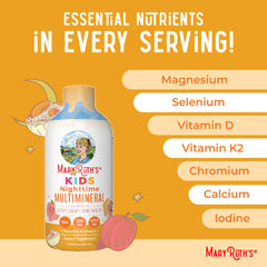 Vegan certification logo on MaryRuth Organics Kids Nighttime Multimineral