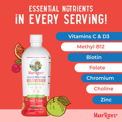 Illustration highlighting immune support vitamins in MaryRuth Essentials Plus