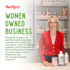 Product packaging and travel-friendly box for MaryRuth Organic Liquid Probiotic