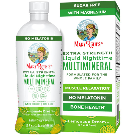 MaryRuth Organics Nighttime Multimineral Lemonade bottle front