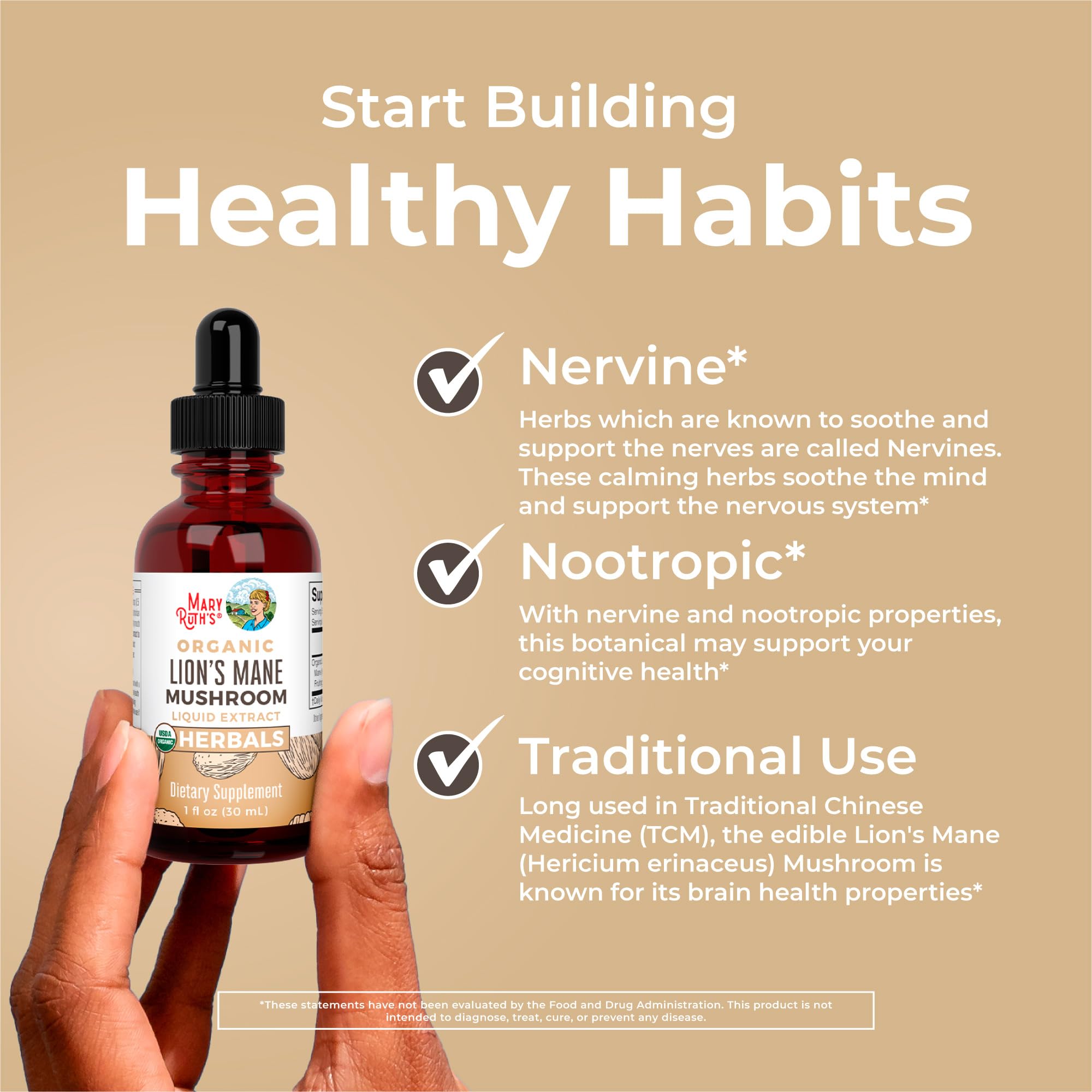 Organic glycerin and purified water ingredients used in formula