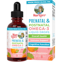 MaryRuth Organics Prenatal & Postnatal Omega-3 Liquid Drops bottle 2 oz