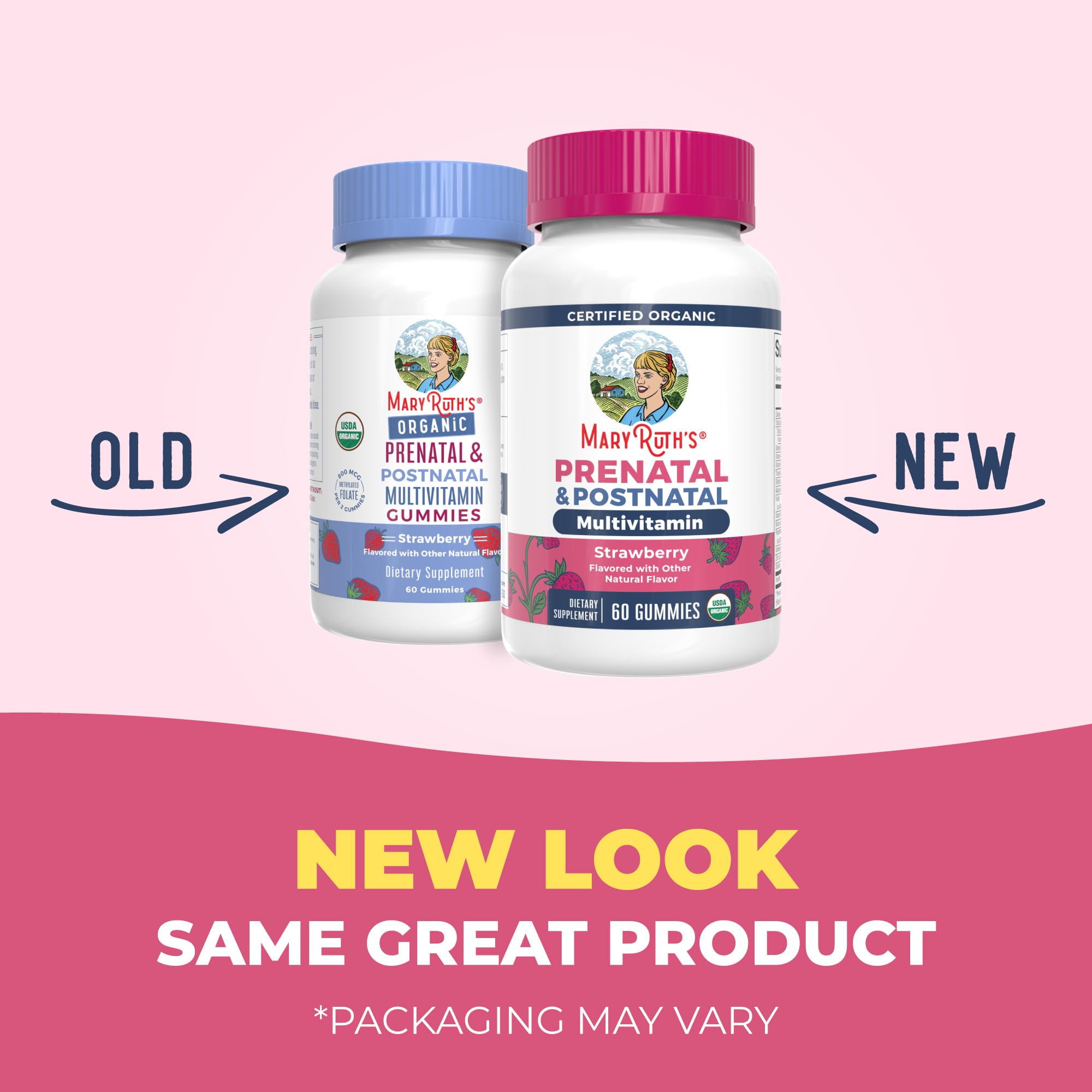 MaryRuth Organics Prenatal & Postnatal Gummies packaging