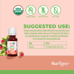 MaryRuth Organic Women's Precision Probiotic Drops label