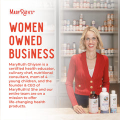 Packaging and bottle of MaryRuth Organics pumpkin seed oil