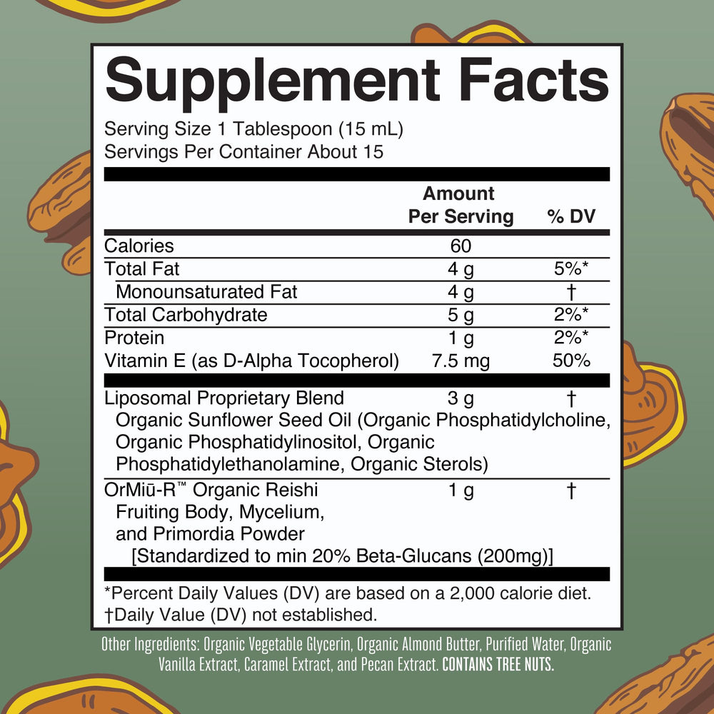 Full-spectrum reishi mushroom (fruiting body, primordia, mycelium)