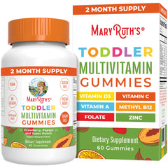 MaryRuth Organics Toddler Multivitamin Gummies bottle front label, 60-count