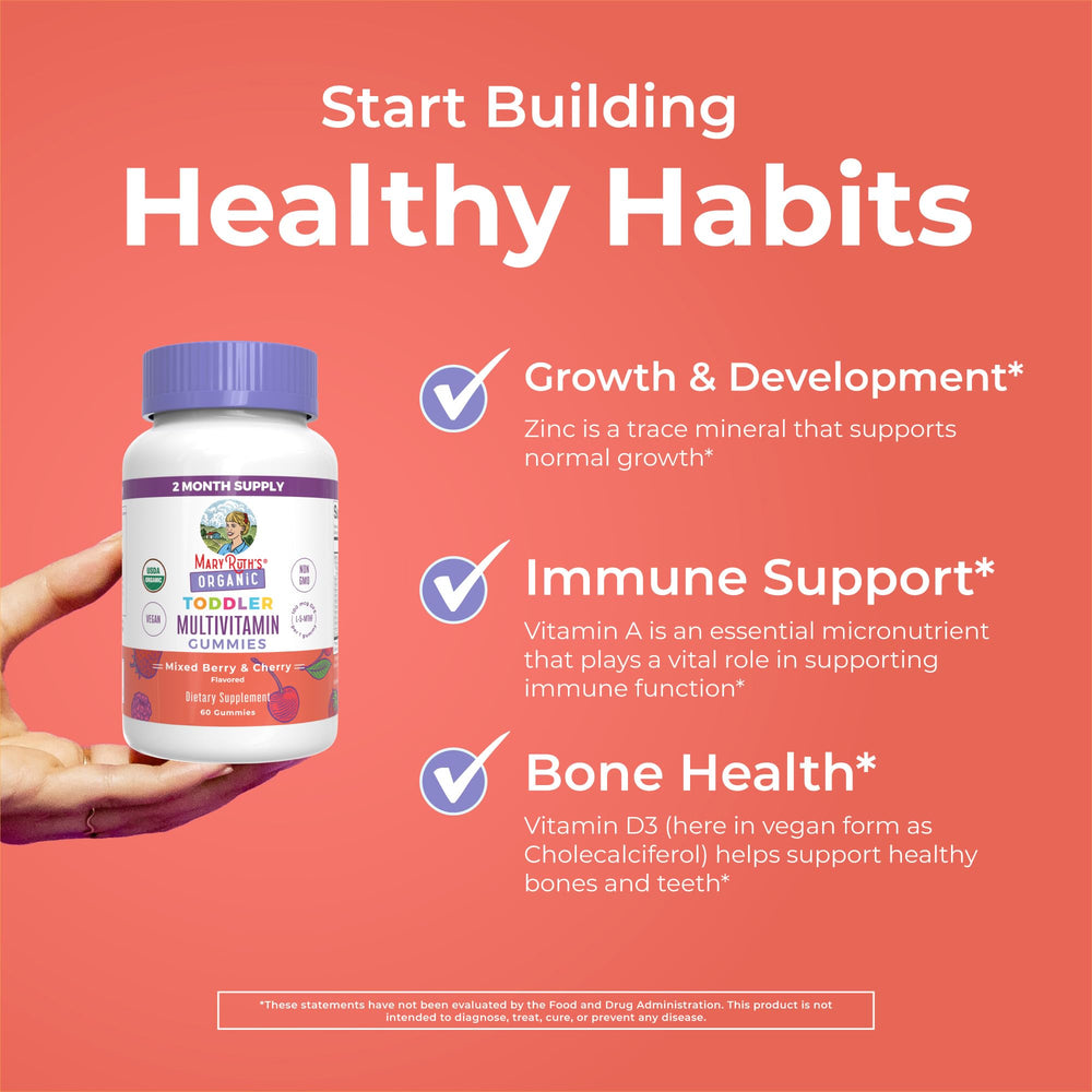 Gummies shown for easy to chew texture