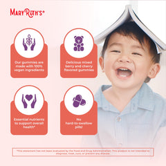 Vegan pectin based toddler multivitamin gummy label