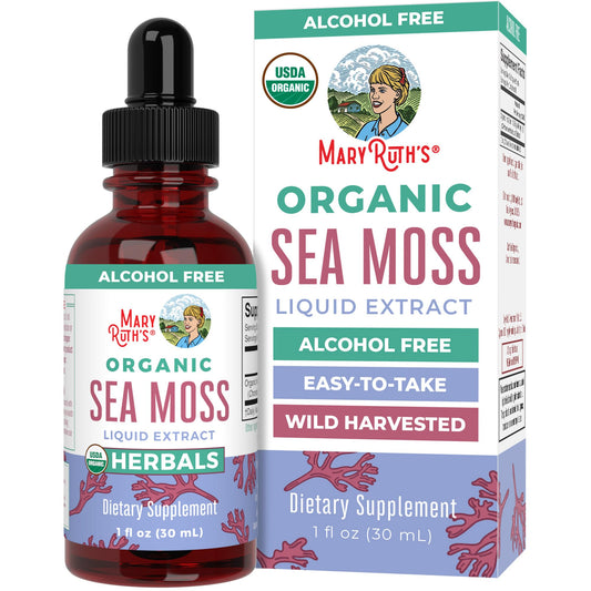 MaryRuth Organics USDA Organic Irish Sea Moss Drops 1oz bottle