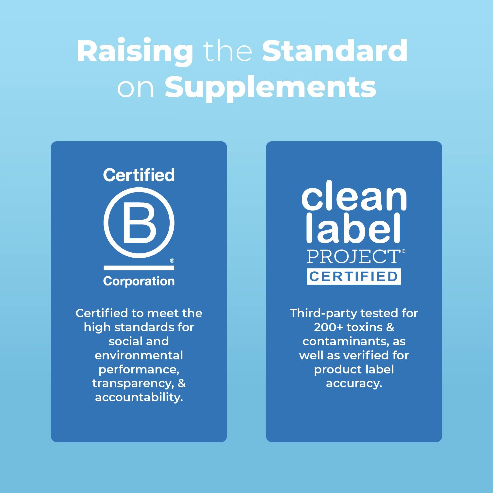 USDA Organic certification label on MaryRuth product