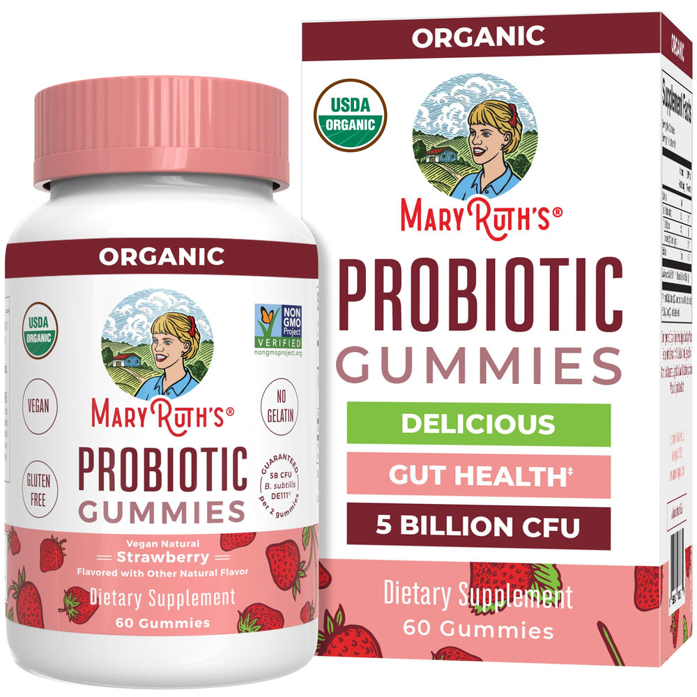 MaryRuth Organics probiotic gummies bottle – 60 count