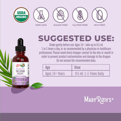 Serving and usage of Valerian Root Liquid Drops