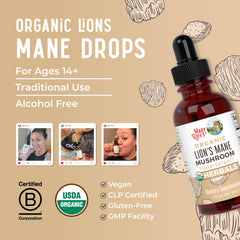 Vegan, alcohol-free tincture dropper with clear liquid