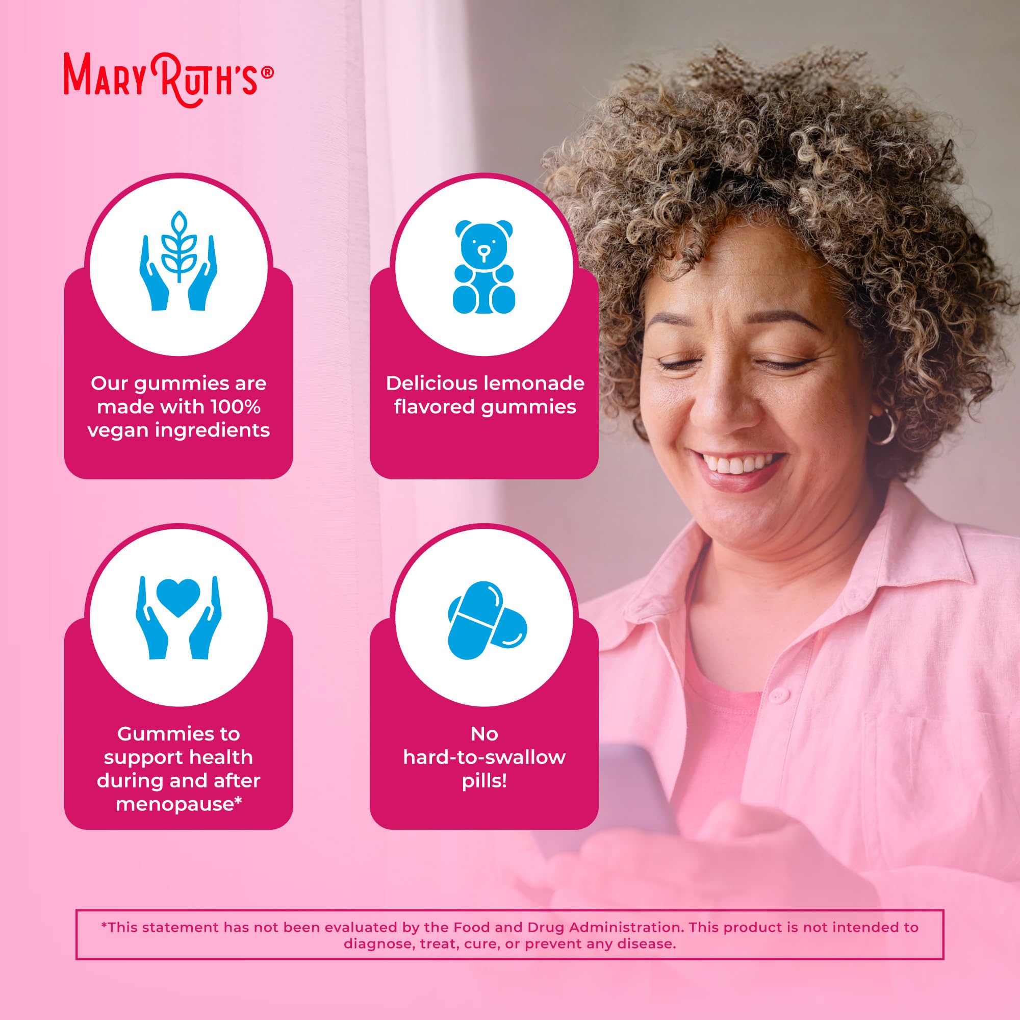 Icons showing vegan, dairy-free, gluten-free, nut-free, soy-free and sugar-free