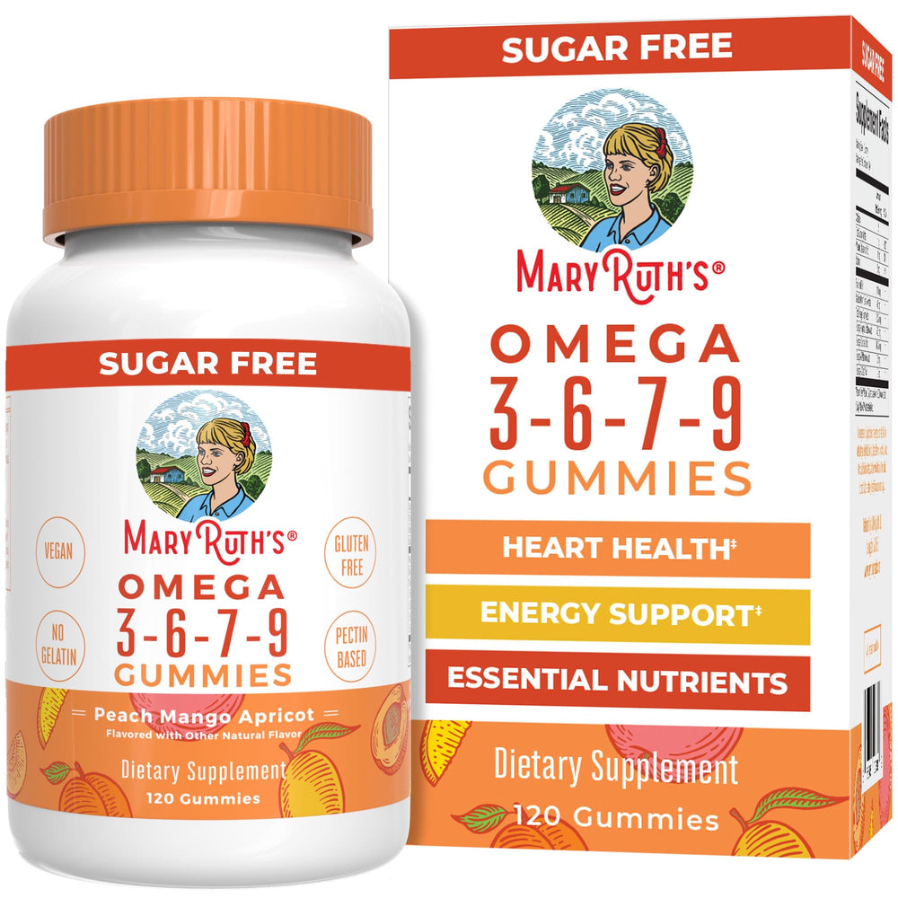 MaryRuth Organics Omega 3-6-7-9 Gummies bottle front