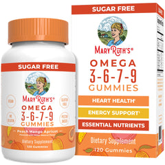 MaryRuth Organics Omega 3-6-7-9 Gummies bottle front