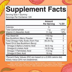 Gummies bottle side view with 120 count label