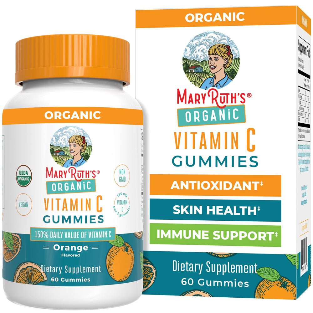 Front view of MaryRuth Organics Vitamin C Gummies bottle (60 count)